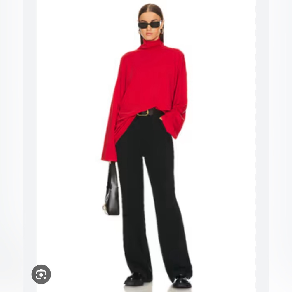 Helsa red jersey oversized turtleneck size medium (runs very large)